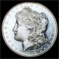 1890-S Morgan Silver Dollar GEM BU PL