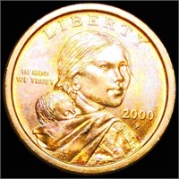 2000-P Sacagawea Dollar UNC CHEERIOS ERROR RARE