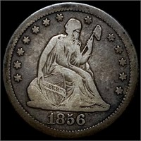 1856-O Seated Liberty Quarter NICELY CIRCULATE