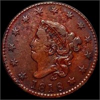 1818 Coronet Head Large Cent NICELY CIRCULATED