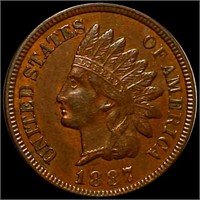 1887 Indian Head Penny CLOSELY UNCIRCULATED