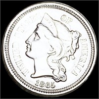 1865 Three Cent Nickel UNCIRCULATED