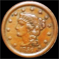 1853 Braided Hair Large Cent XF