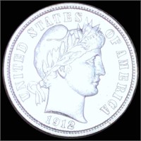1912-D Barber Silver Dime XF