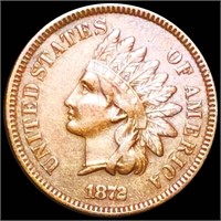 1872 Indian Head Penny CLOSELY UNCIRCULATED