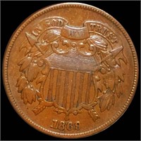 1869 Two Cent Piece XF