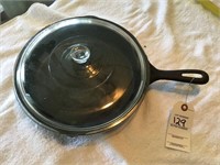 10 1/2" x 2" deep cast iron frying pan/skillet
