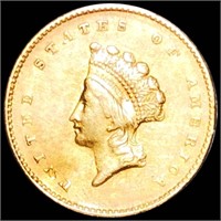 1855 TY2 Rare Gold Dollar UNCIRCULATED
