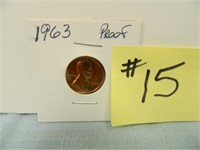 1963 Lincoln Cent Proof