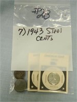 (7) 1943 Steel Cents