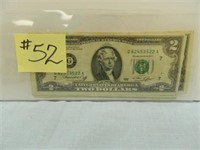 (9) 1976 $2 Fed. Res. Notes - Green Seal