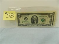 (10) 1976 $2 Fed. Res. Notes - Green Seal