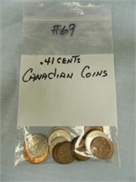.41 Cents Canadian Coins