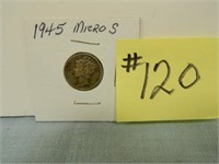 1945 Micro S Mercury Dime