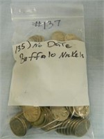 (135) No Date Buffalo Nickels
