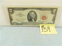 1963 Ser. $2 U.S. Note with Red Seal "Crisp"