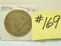 1923s Peace Silver Dollar - EF-40