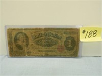 1886 $1 Large Silver Certificate Red Seal (Rough