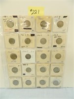 (20) Buffalo Nickels 1915d, 15s, 13TYI,