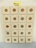 (20) Lincoln Cents (2) 1944, 44d, (2) 45, 45d,