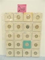 (20) All Silver Rosy Dimes, (2) 1951s, 51, (3) 51D