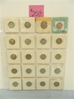 (20) Buffalo Nickels, (2) 1935, 35s, (2) 36s,