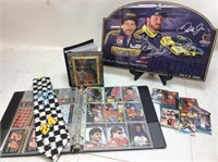 NASCAR PHOTOS, TRADING CARDS, TIE, EARNHARDT