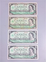 Canadian Centennial $1.00 Dollar Bills