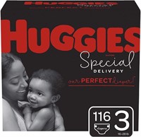 Size 3 116ct Huggies Hypoallergenic Baby Diapers