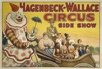HAGENBECK-WALLACE CIRCUS SIDESHOW POSTER