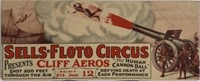 SELLS-FLOTO CIRCUS COUNTER CARD