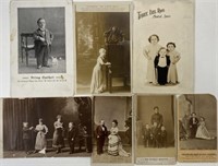 COLLECTION OF DWARF CDV, PITCH AND POSTCARDS