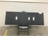 3 Door Steel Cabinet w/Keys