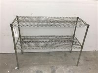2 Shelf Metal Rack