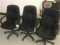 Lot of 3 Office Chairs on Wheels