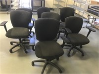 Lot of 7 Office Chairs on Wheels