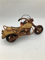 Folk Art Wood/Vines Motorcycle