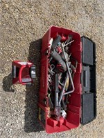 Toolbox with Contents and One Jack Stand