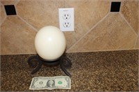 Ostrich egg with stand