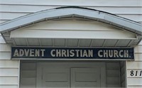 Advent Christian Church Sign, Wood