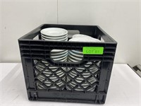 Milk Crate Of 5.5" Saucers - Approx 70