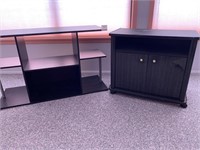 Black TV & Microwave Stands