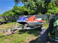 2 Yamaha 3-Seater Waverunners & Trailer