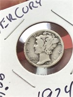 1924 Mercury dime 90% silver