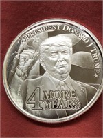 2024 1 ounce 999 fine silver Donald Trump round