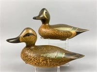 Mike Valley Pr of Blue-Winged Teal Duck Decoy