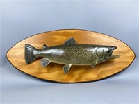 Lawrence Irvine Brown Trout Fish Plaque