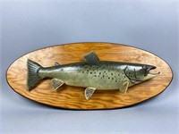 Lawrence Irvine Land Locked Salmon Fish Plaque
