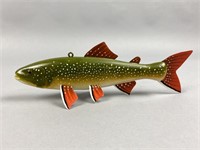 Brook Trout Fish Spearing Trout by Unknown Carver