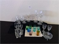 26 pcs Wine, Brandy, Sherry,  & Shot Glasses +